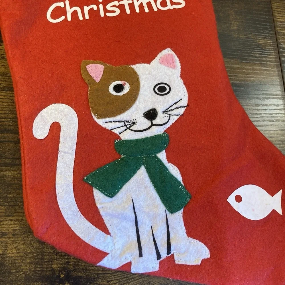 New Christmas Stocking Cat Fish Pet Lover 16
